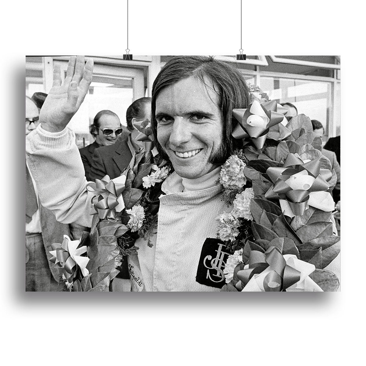 Racing driver Emerson Fittipaldi 1972 Canvas Print or Poster - Canvas Art Rocks - 2