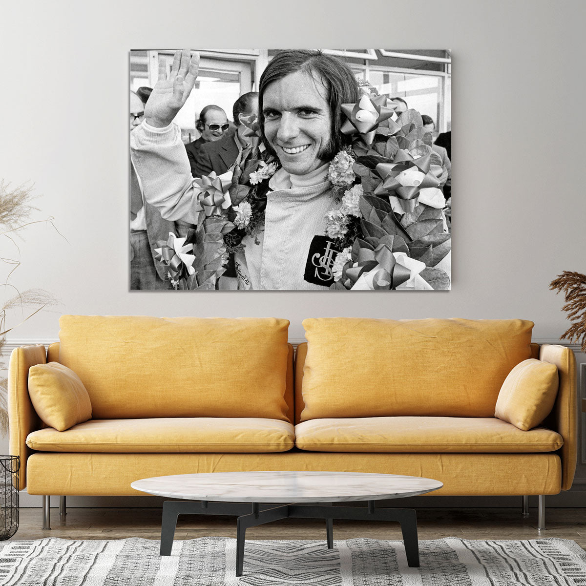 Racing driver Emerson Fittipaldi 1972 Canvas Print or Poster - Canvas Art Rocks - 4