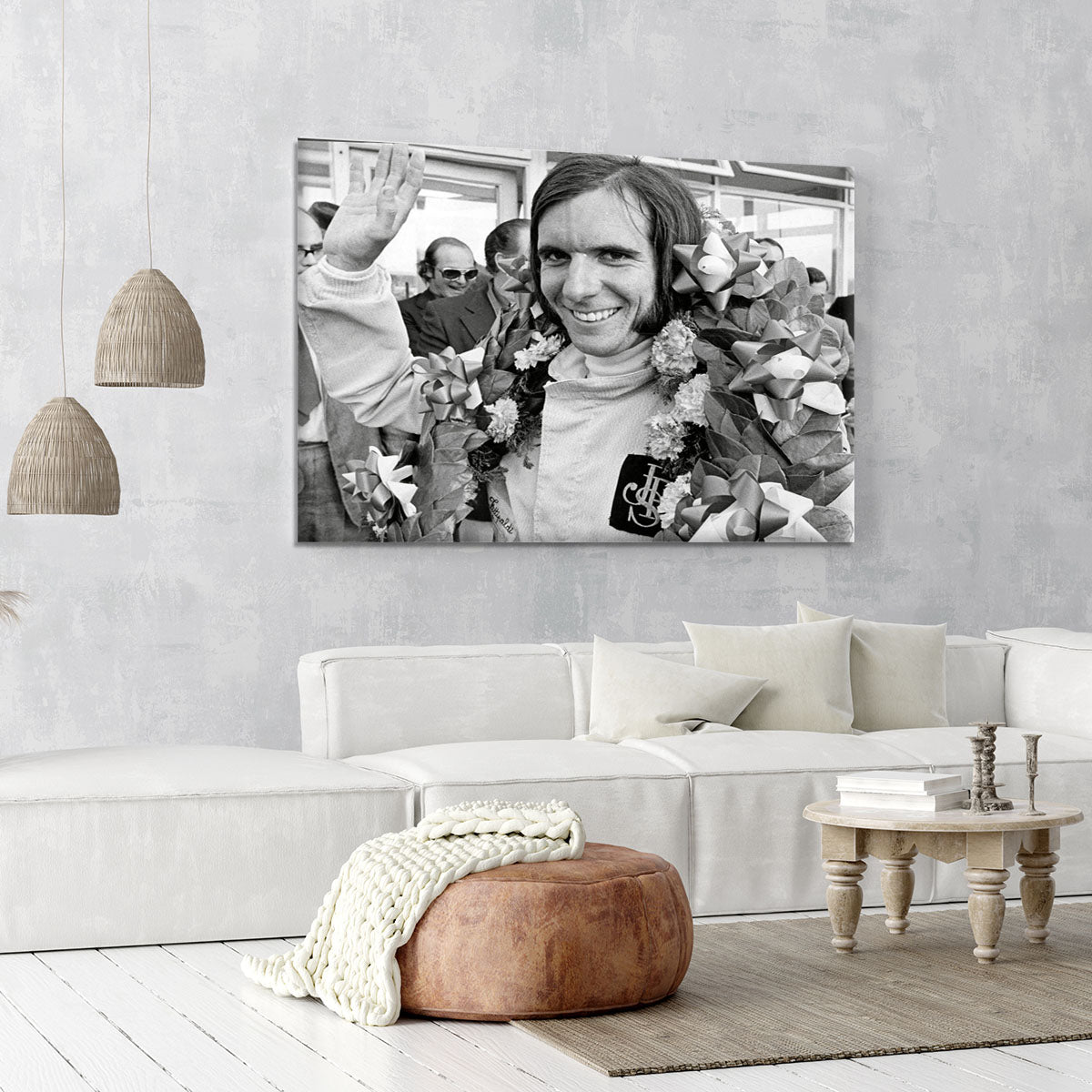 Racing driver Emerson Fittipaldi 1972 Canvas Print or Poster - Canvas Art Rocks - 6