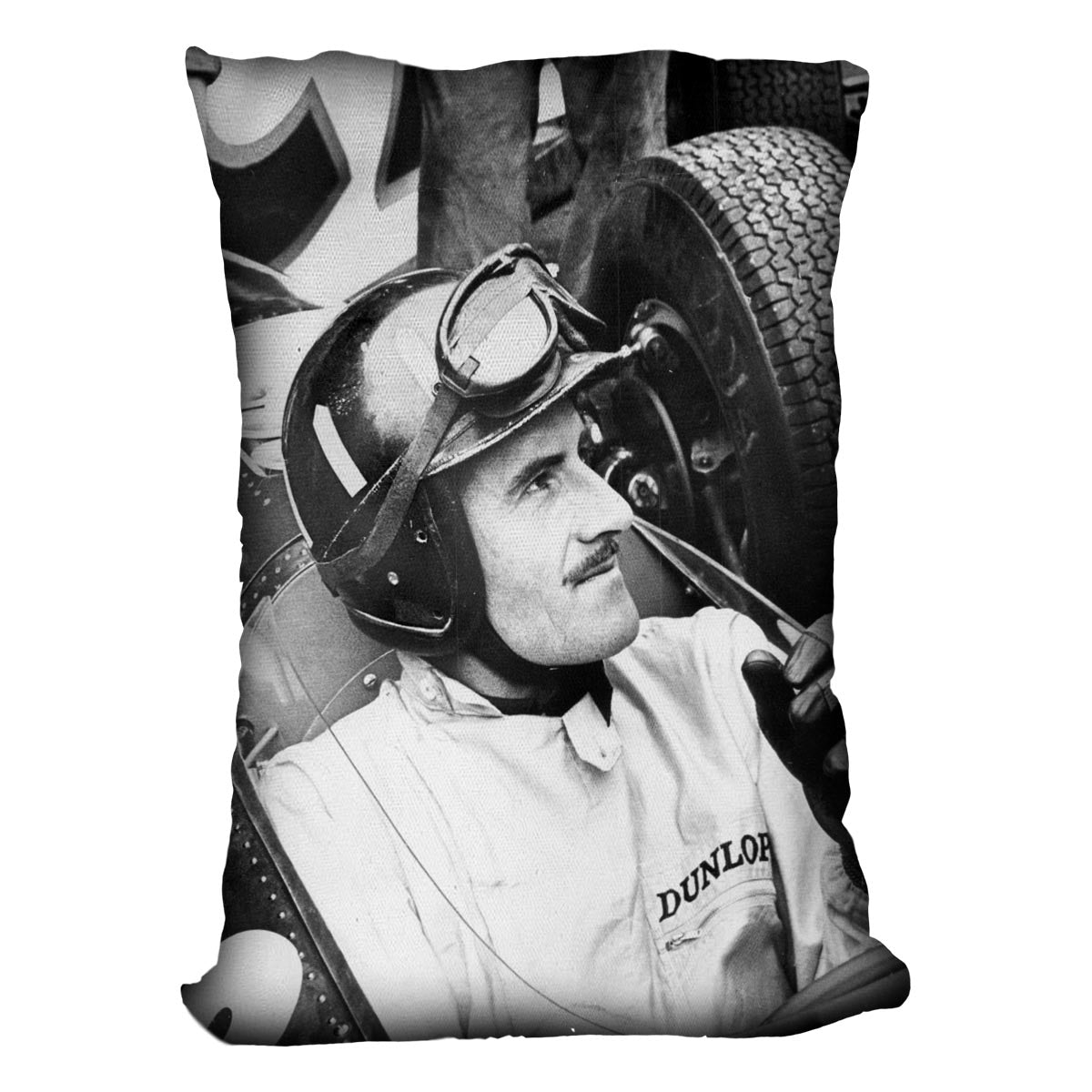 Racing driver Graham Hill Cushion