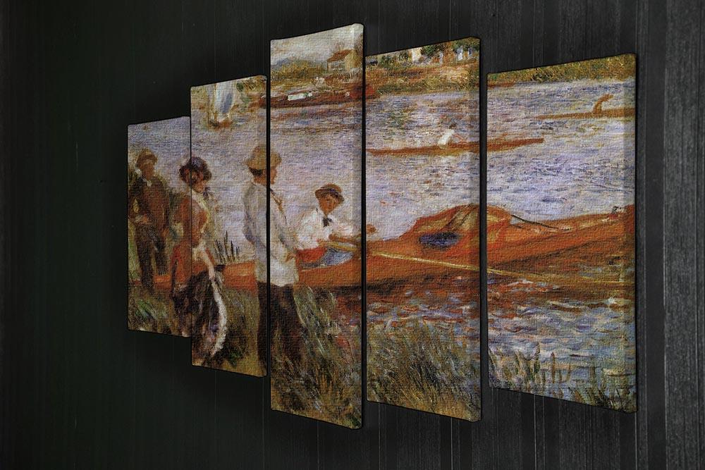 Rameurs A Chatou 1879 by Manet 5 Split Panel Canvas - Canvas Art Rocks - 2
