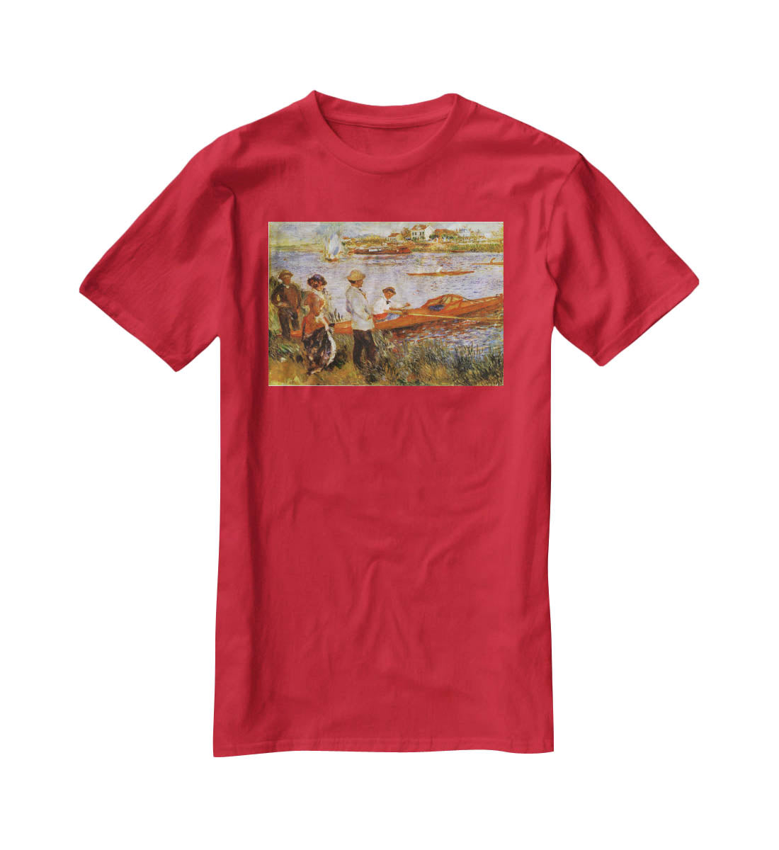 Rameurs A Chatou 1879 by Manet T-Shirt - Canvas Art Rocks - 4