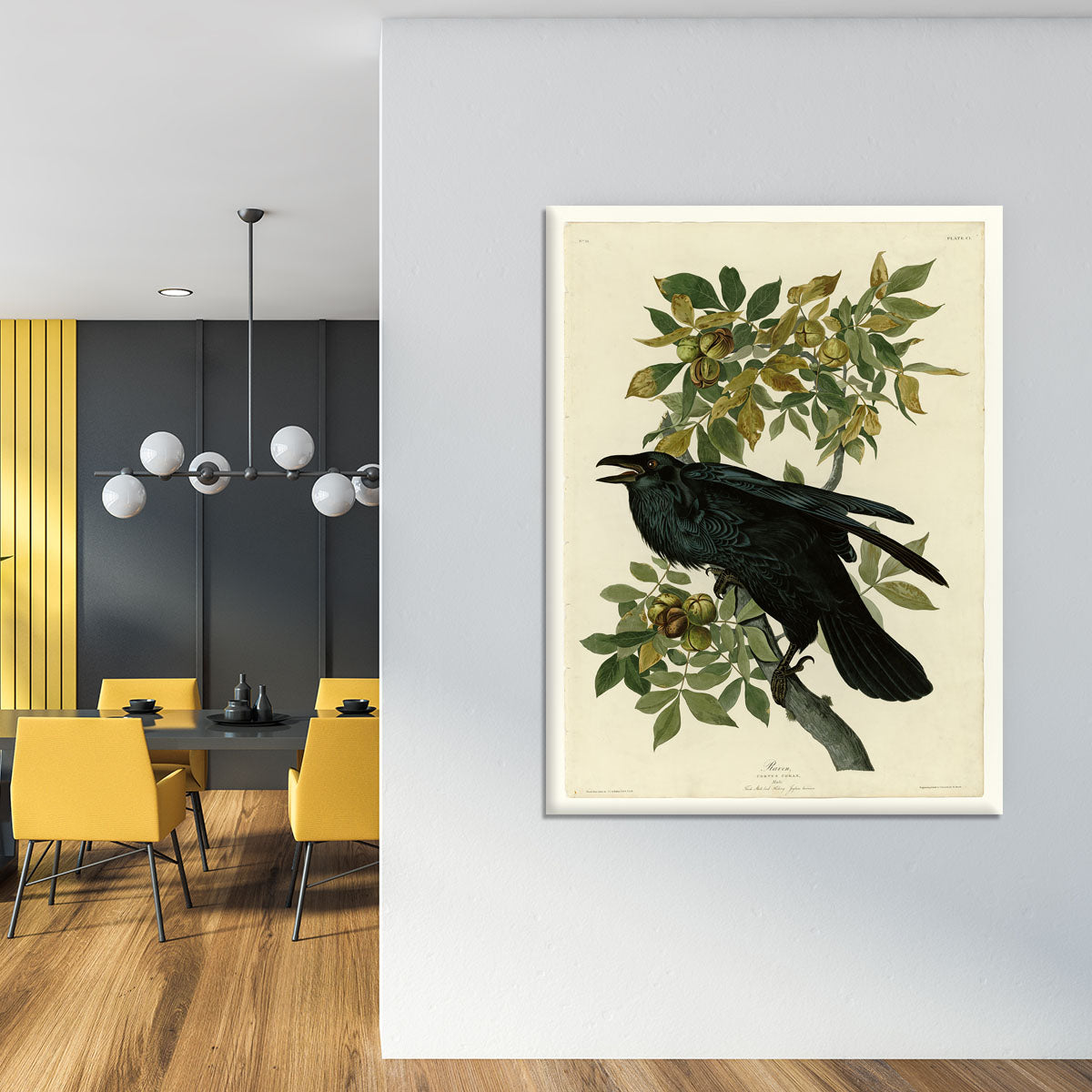 Raven by Audubon Canvas Print or Poster - Canvas Art Rocks - 4