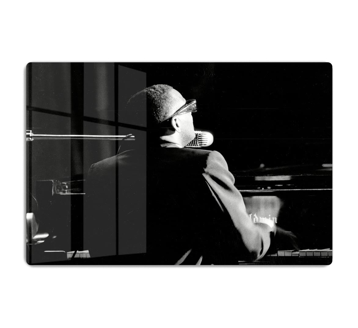 Ray Charles at the piano HD Metal Print - Canvas Art Rocks - 1