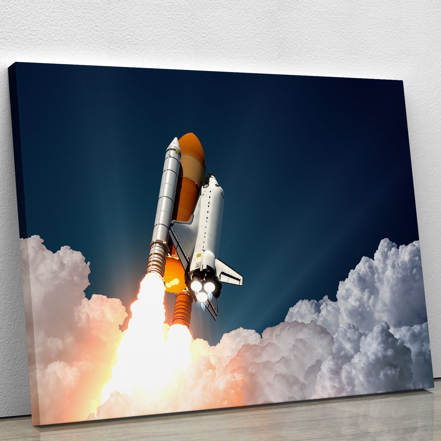 Realistic 3d Scene Of Space Shuttle Canvas Print or Poster - Canvas Art Rocks - 1