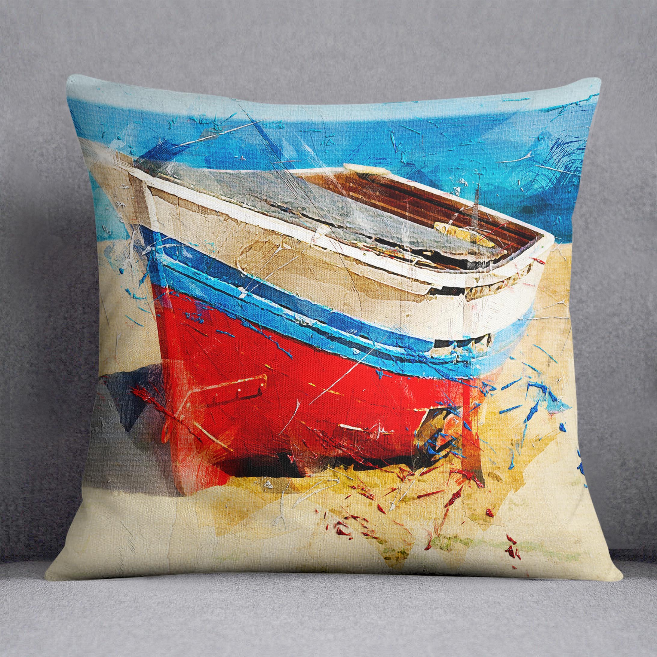 Red Boat Cushion