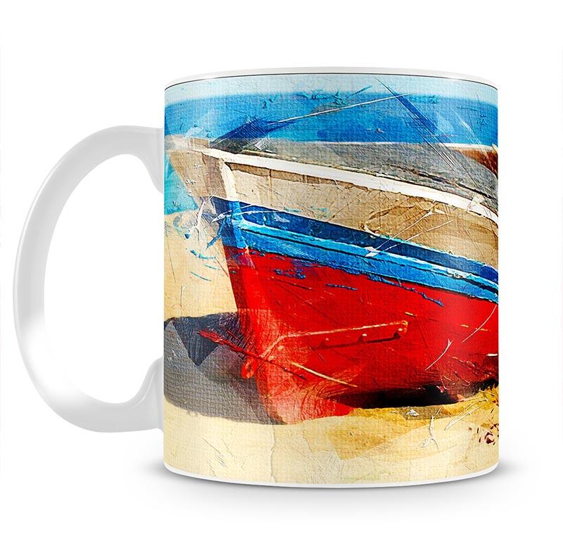 Red Boat Mug - Canvas Art Rocks - 2