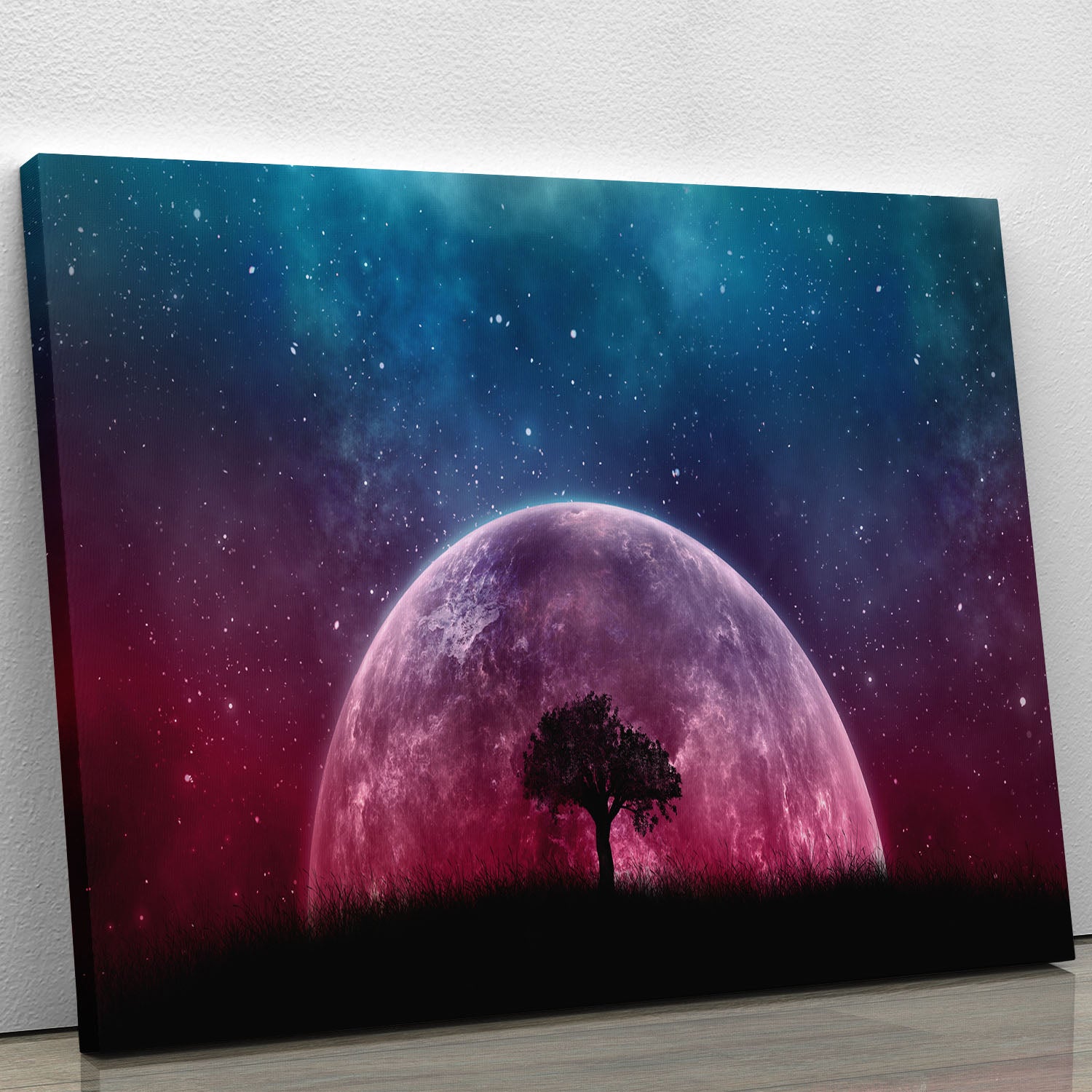 Red Moon Canvas Print or Poster - Canvas Art Rocks - 1