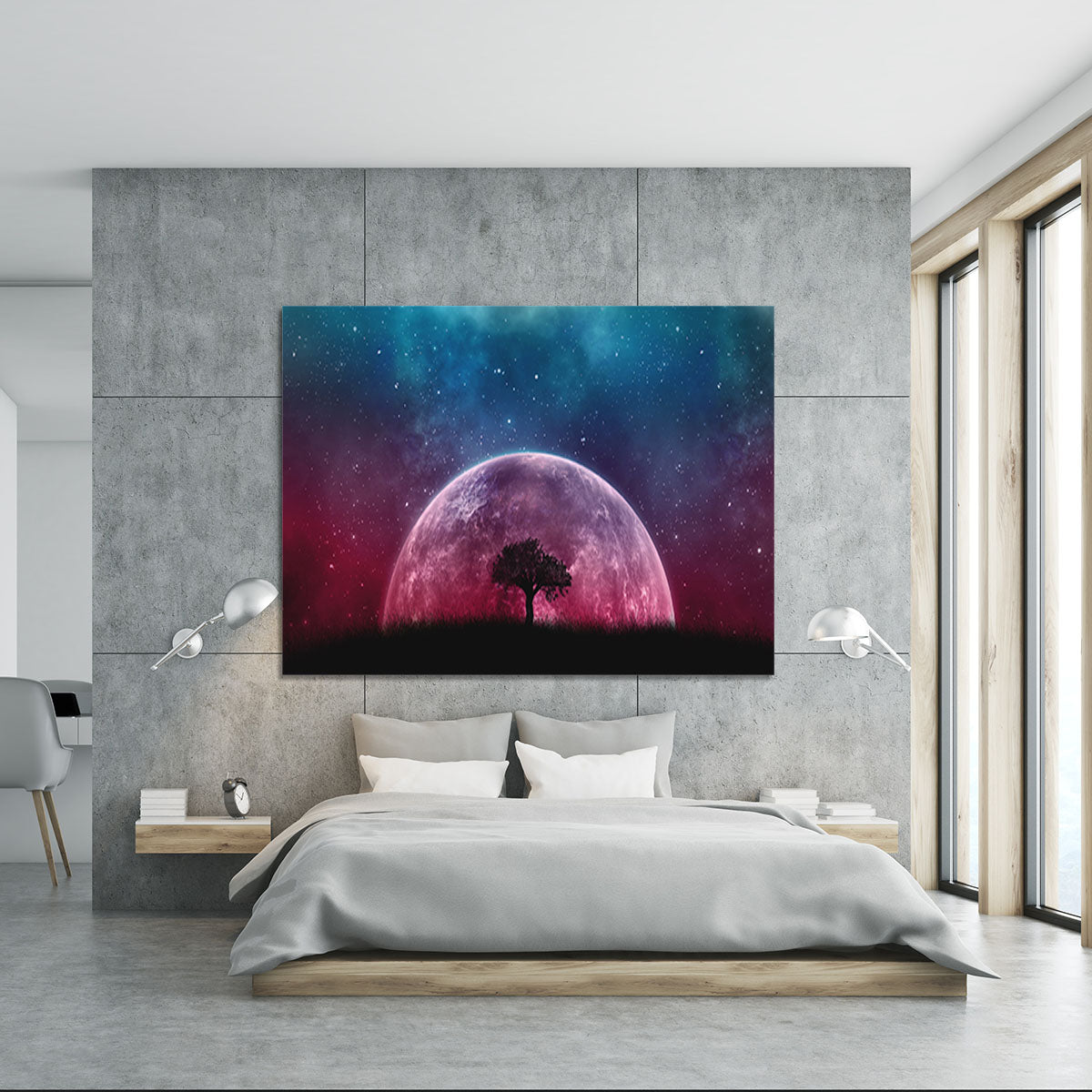 Red Moon Canvas Print or Poster - Canvas Art Rocks - 5