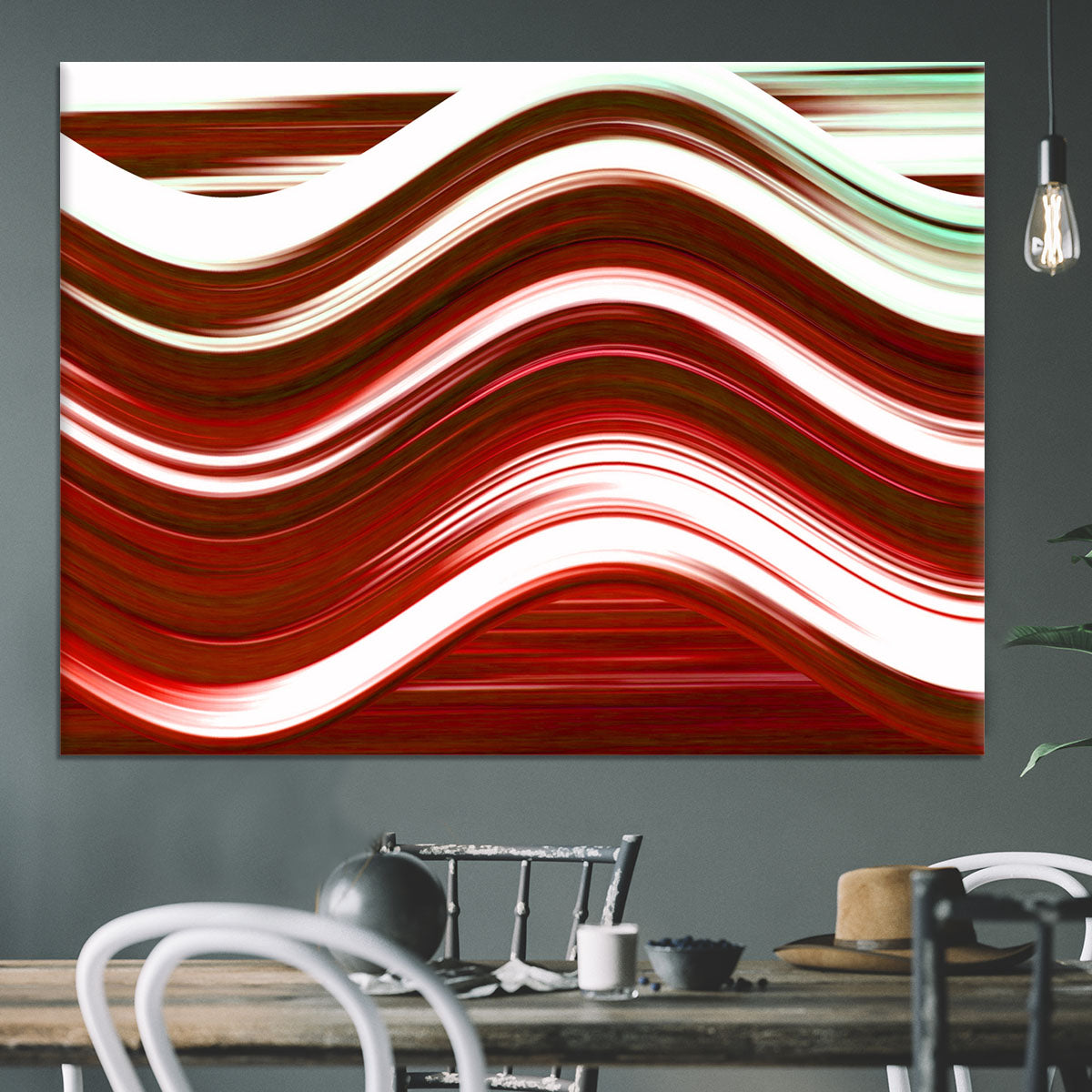 Red Wave Canvas Print or Poster - Canvas Art Rocks - 3