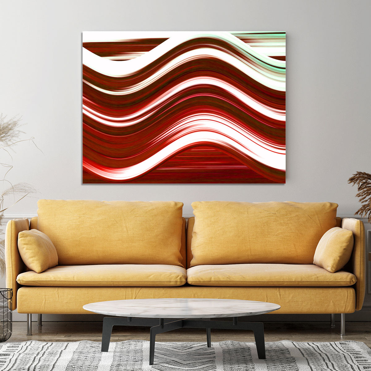 Red Wave Canvas Print or Poster - Canvas Art Rocks - 4