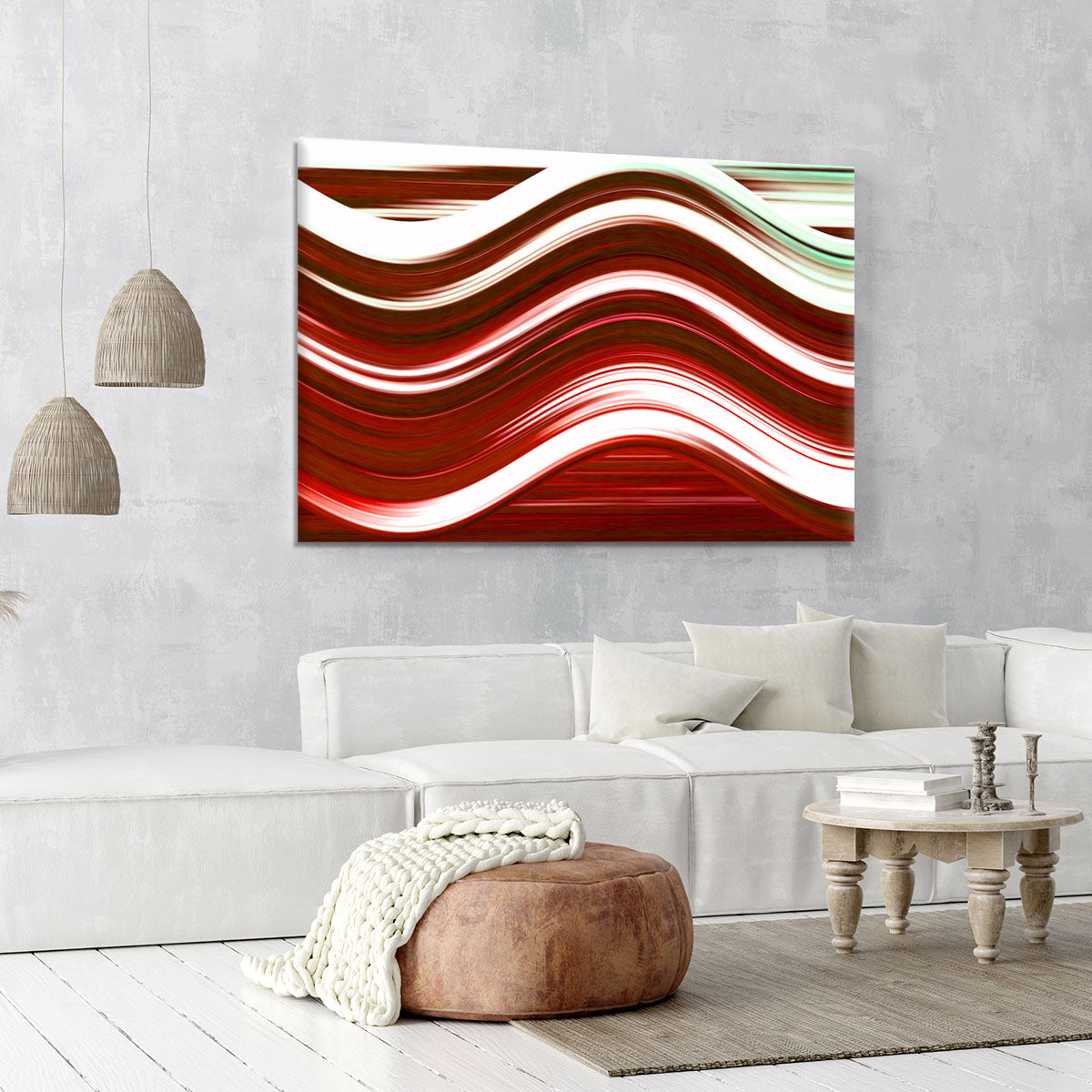 Red Wave Canvas Print or Poster - Canvas Art Rocks - 6