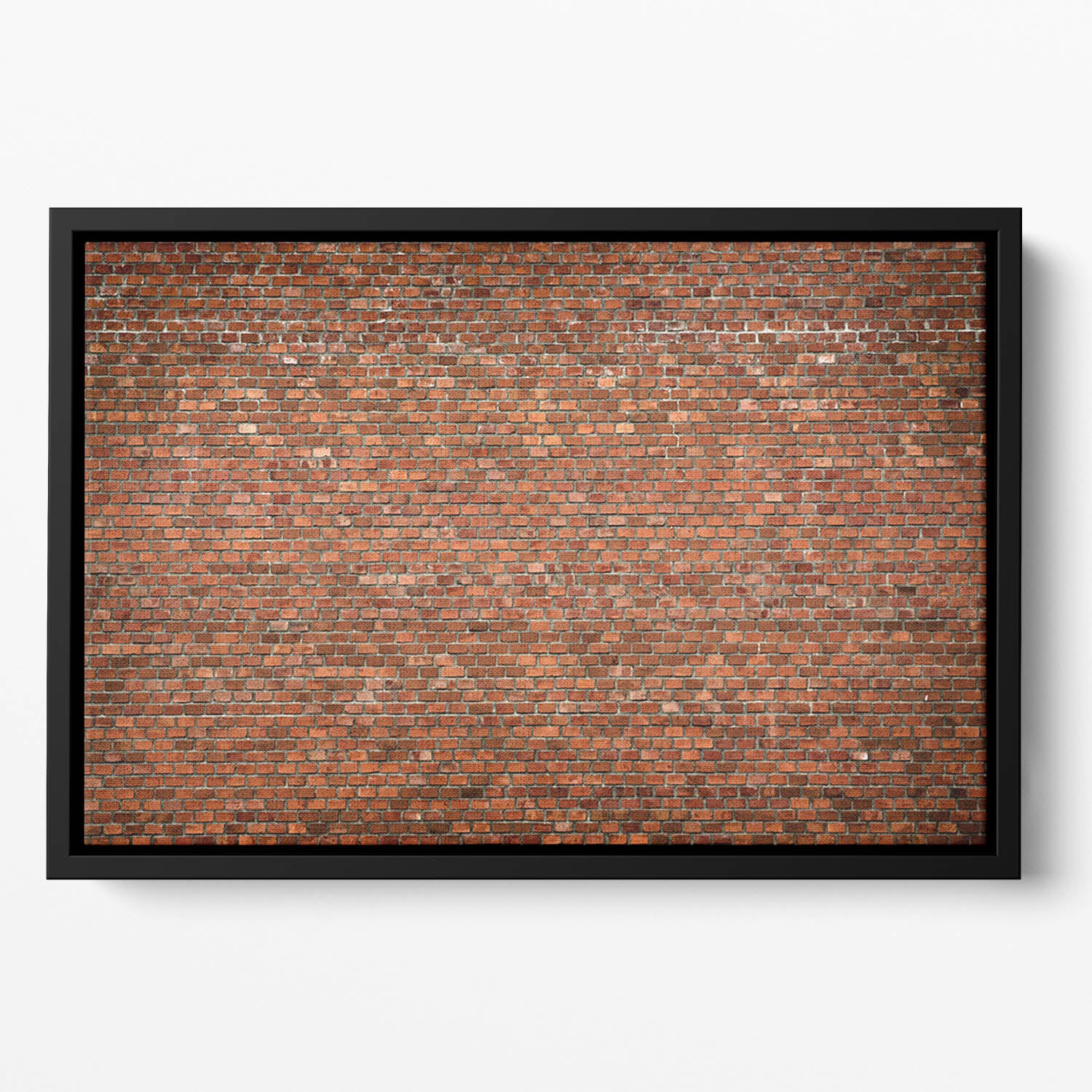 Red brick wall texture Floating Framed Canvas