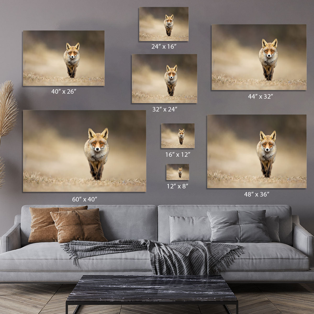 Red fox Canvas Print or Poster - Canvas Art Rocks - 7