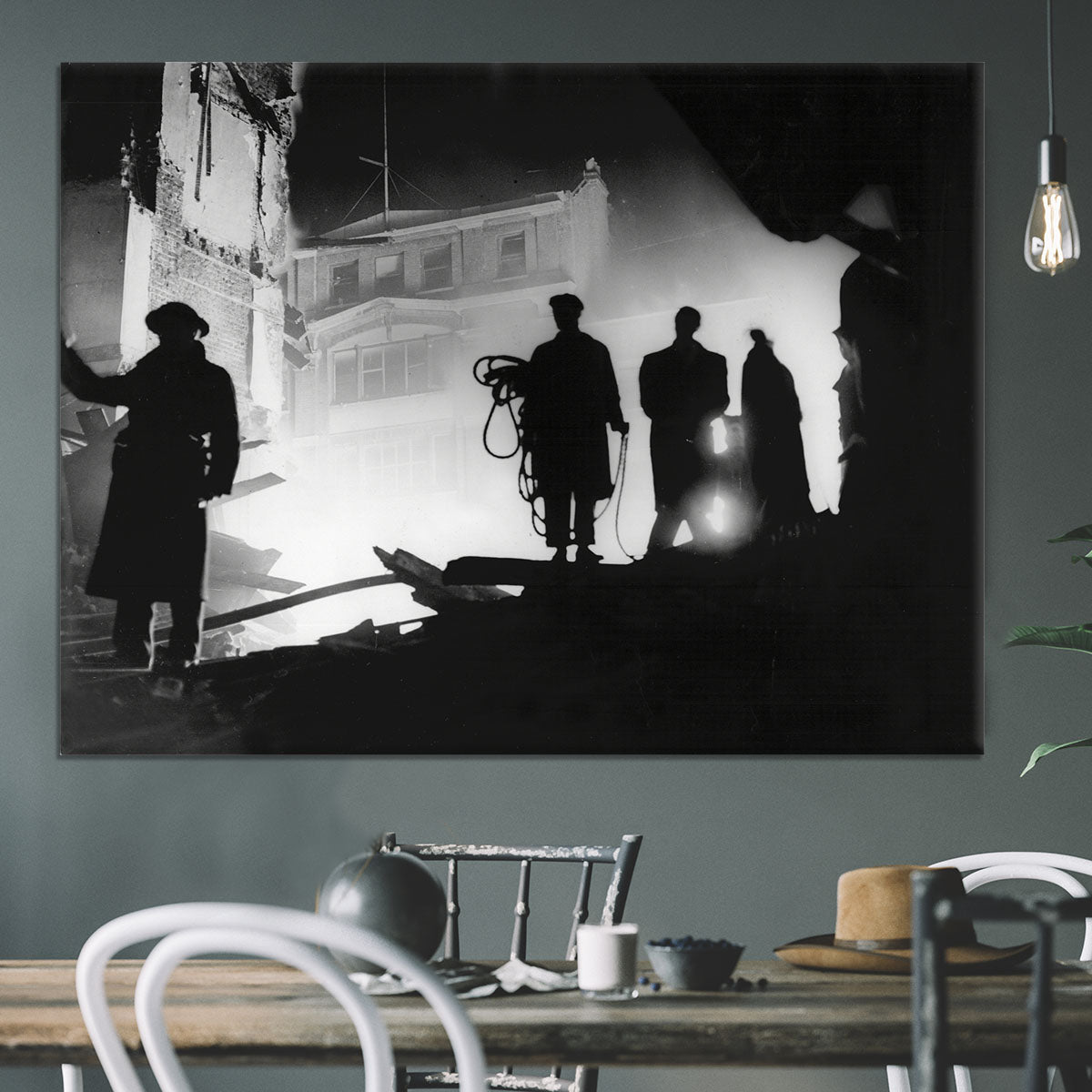 Rescuers in Soho London Canvas Print or Poster - Canvas Art Rocks - 3