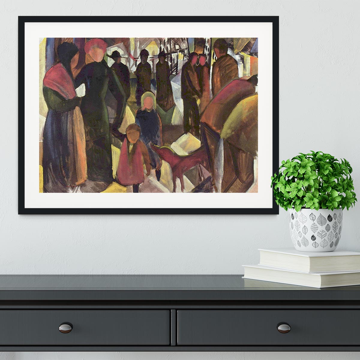 Resignation by Macke Framed Print - Canvas Art Rocks - 1