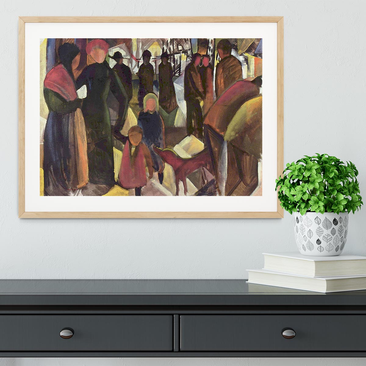 Resignation by Macke Framed Print - Canvas Art Rocks - 3