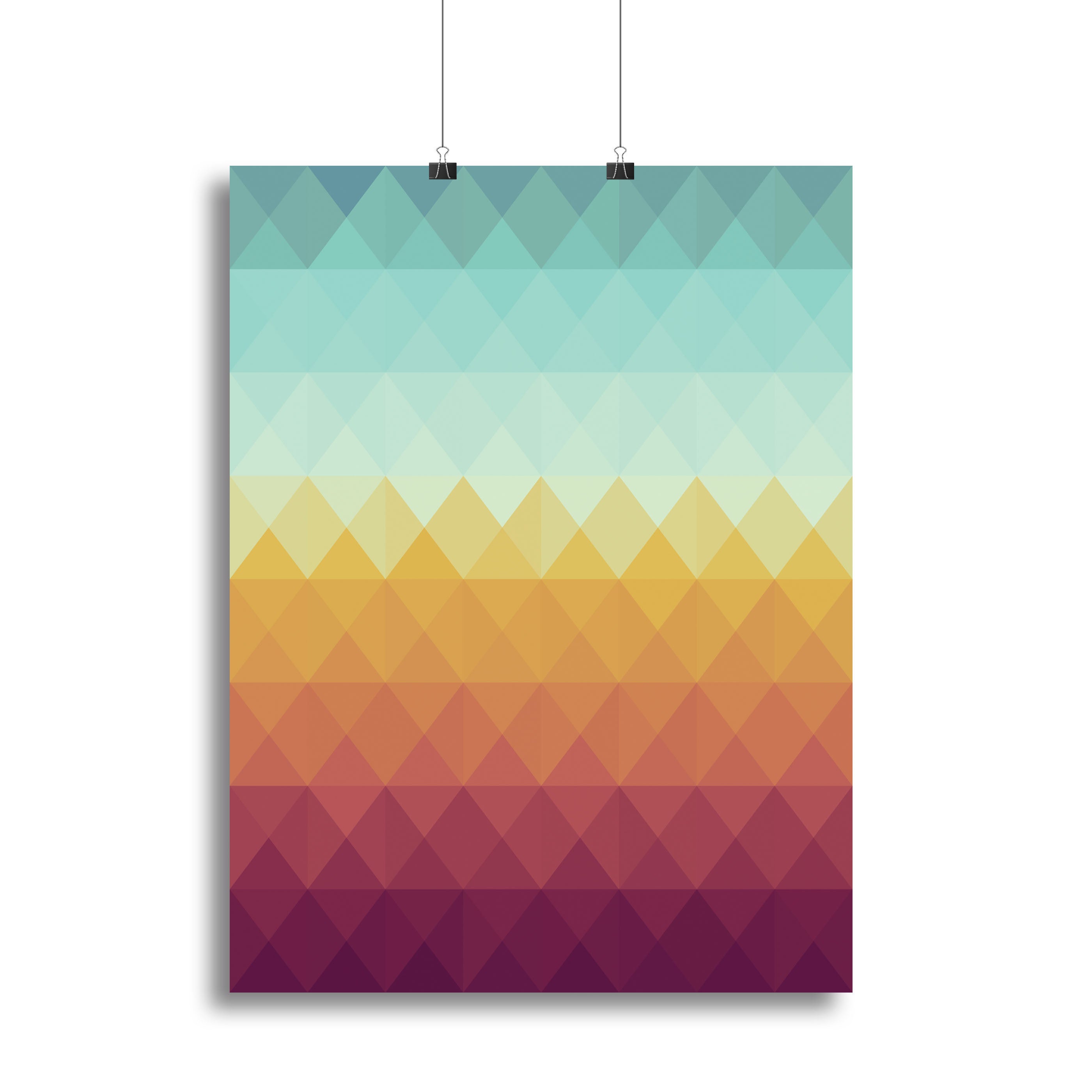 Retro hipsters triangle Canvas Print or Poster - Canvas Art Rocks - 2