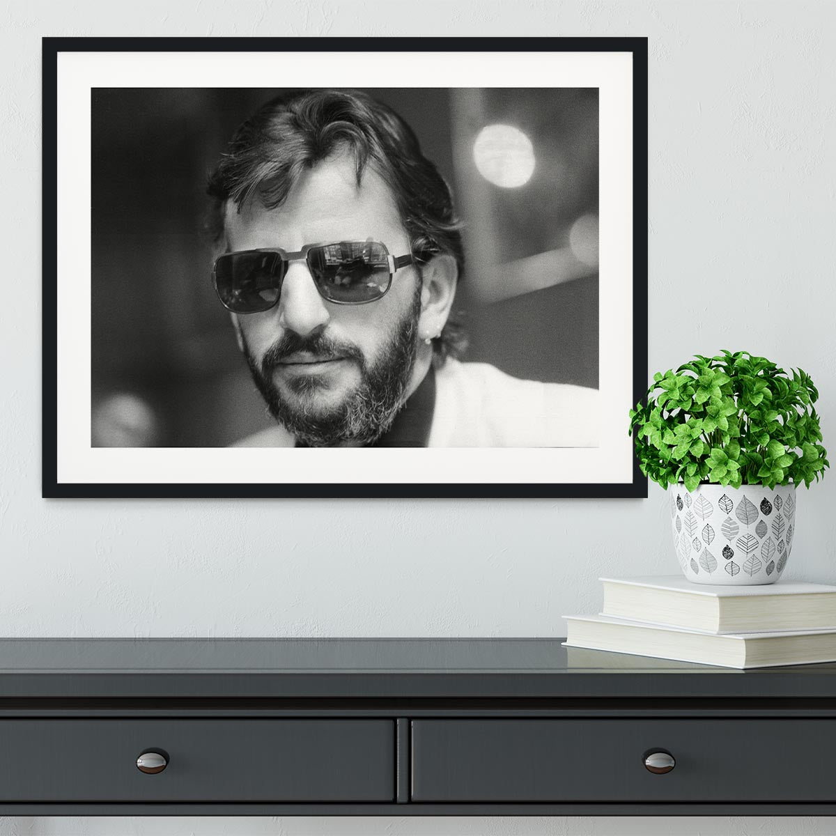Ringo Starr former Beatle Framed Print - Canvas Art Rocks - 1