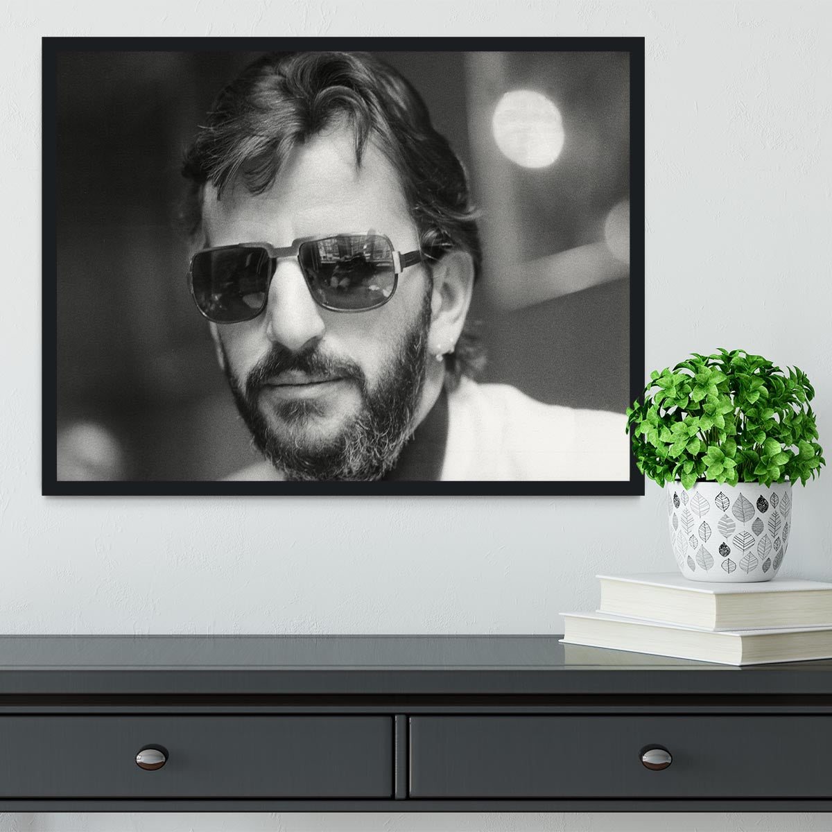 Ringo Starr former Beatle Framed Print - Canvas Art Rocks - 2