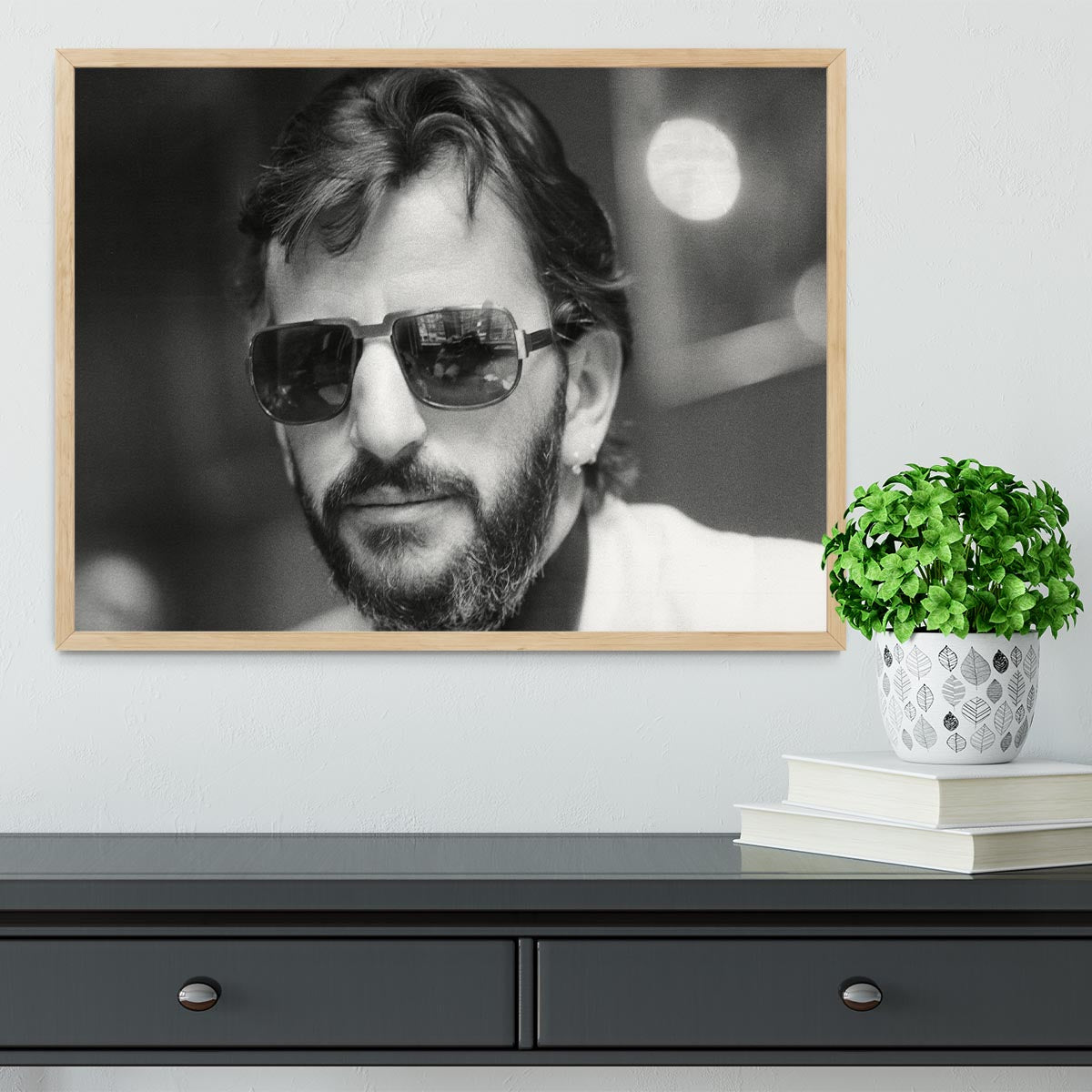 Ringo Starr former Beatle Framed Print - Canvas Art Rocks - 4
