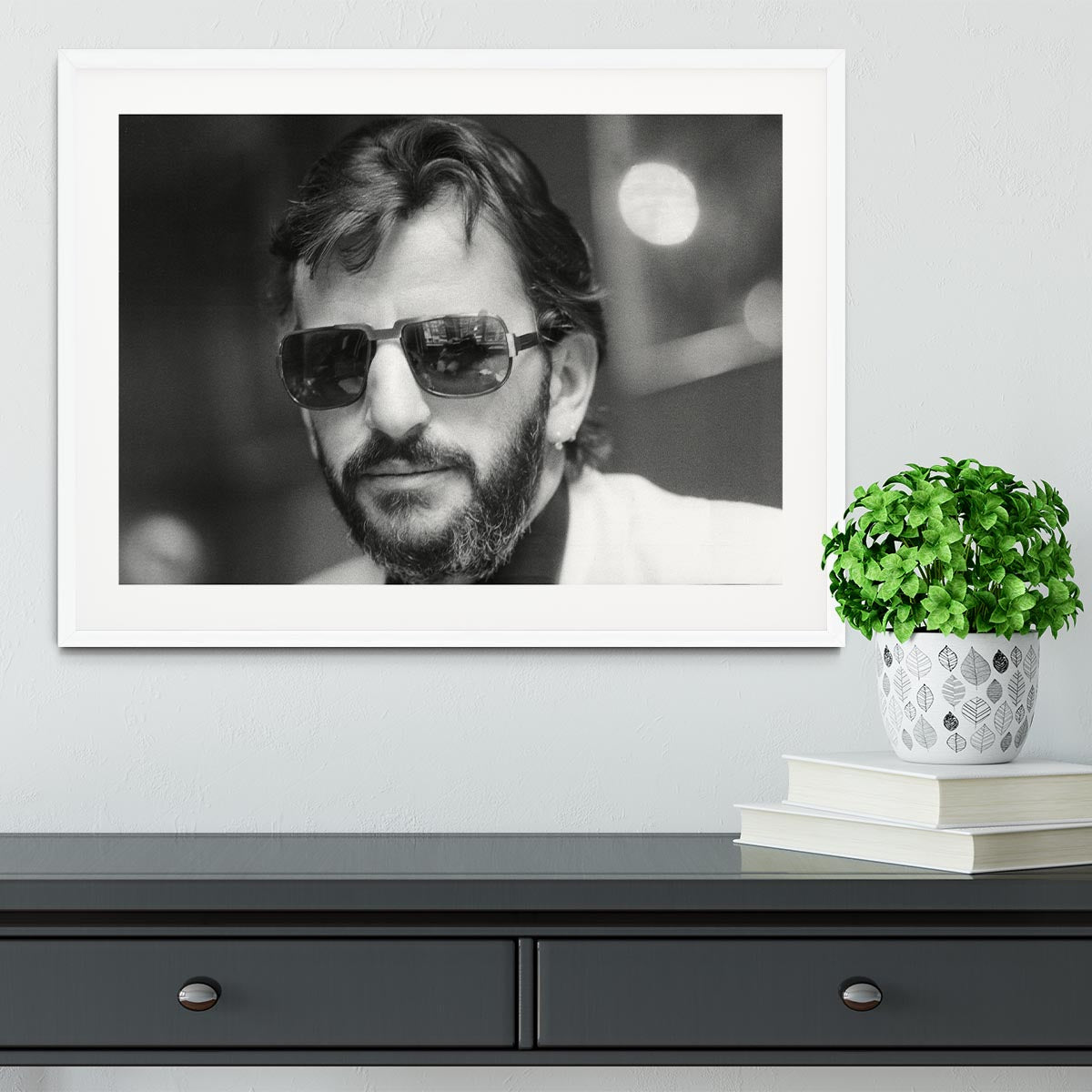 Ringo Starr former Beatle Framed Print - Canvas Art Rocks - 5
