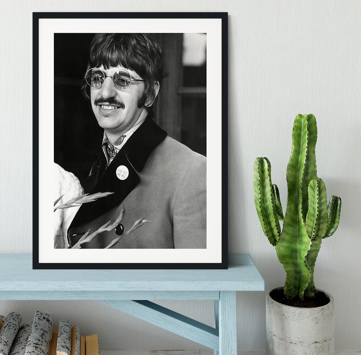 Ringo Starr of The Beatles in 1967 Framed Print - Canvas Art Rocks - 1