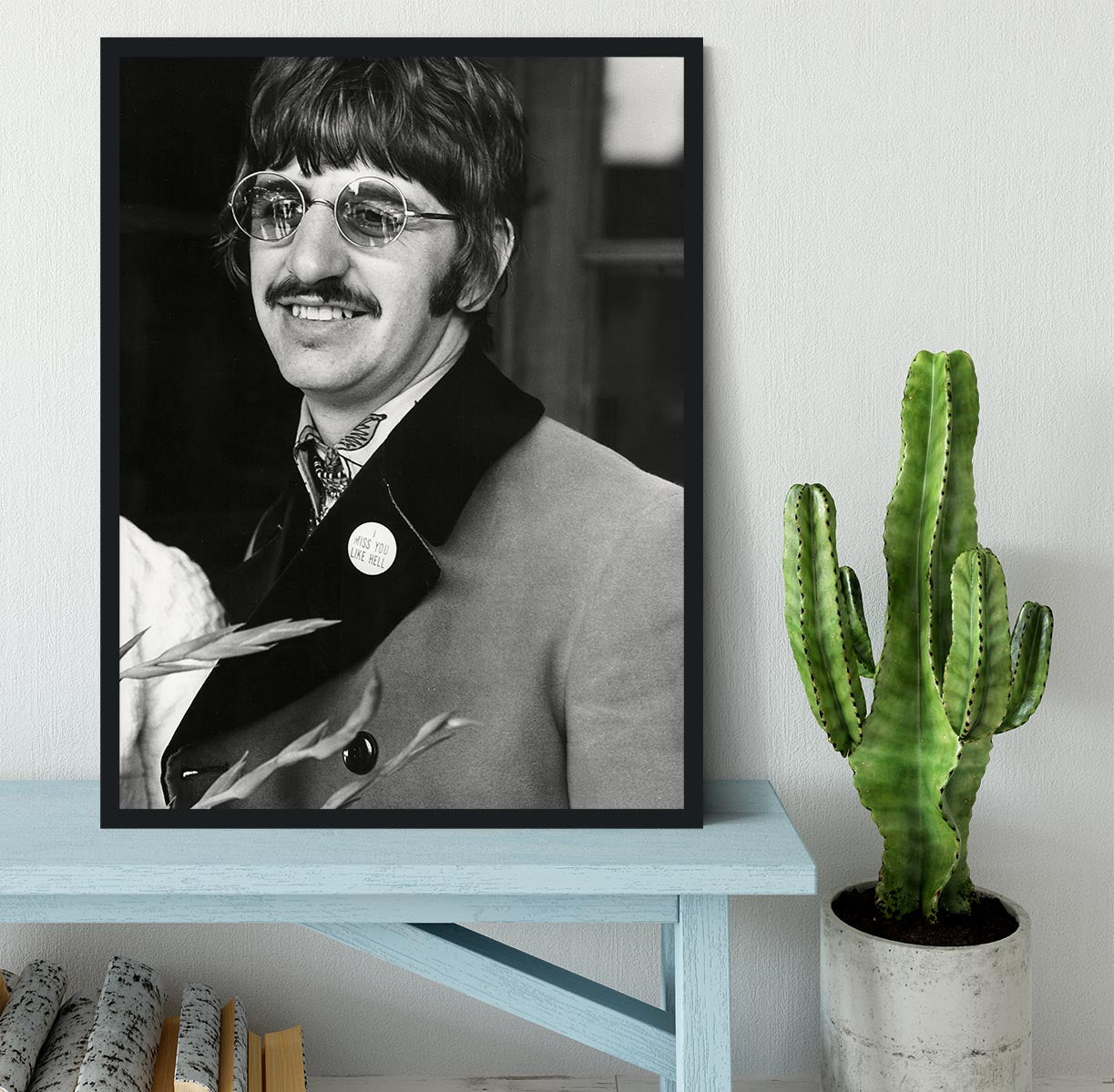 Ringo Starr of The Beatles in 1967 Framed Print - Canvas Art Rocks - 2