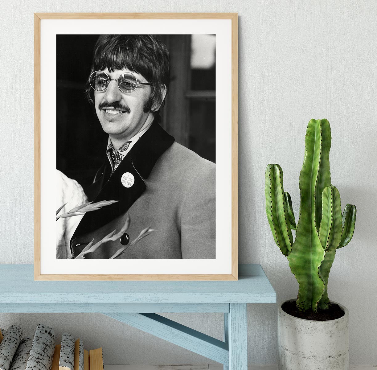 Ringo Starr of The Beatles in 1967 Framed Print - Canvas Art Rocks - 3