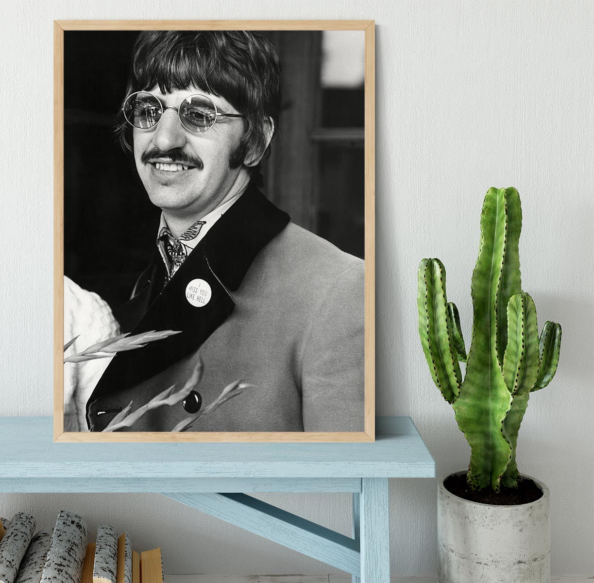 Ringo Starr of The Beatles in 1967 Framed Print - Canvas Art Rocks - 4