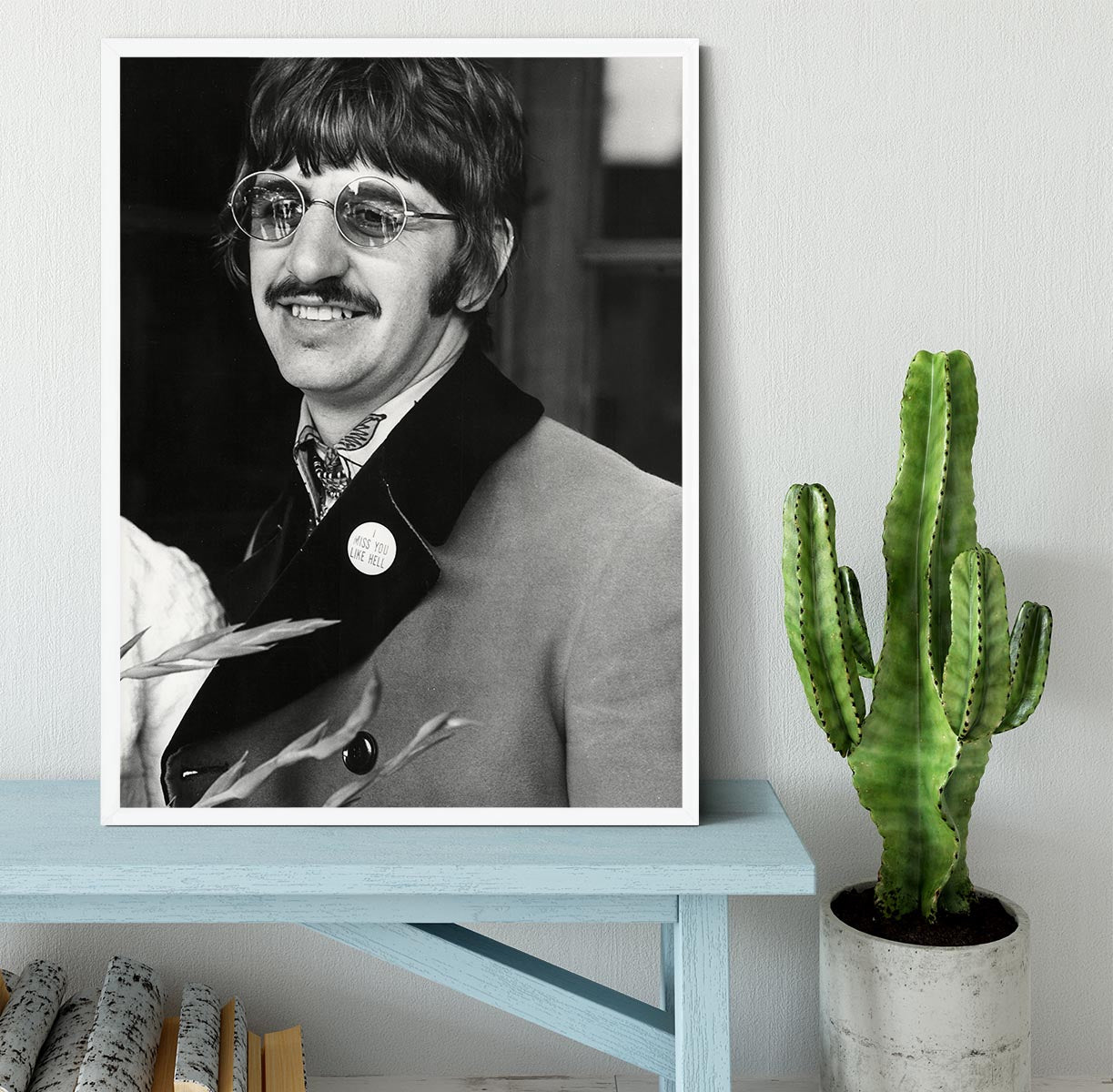 Ringo Starr of The Beatles in 1967 Framed Print - Canvas Art Rocks -6