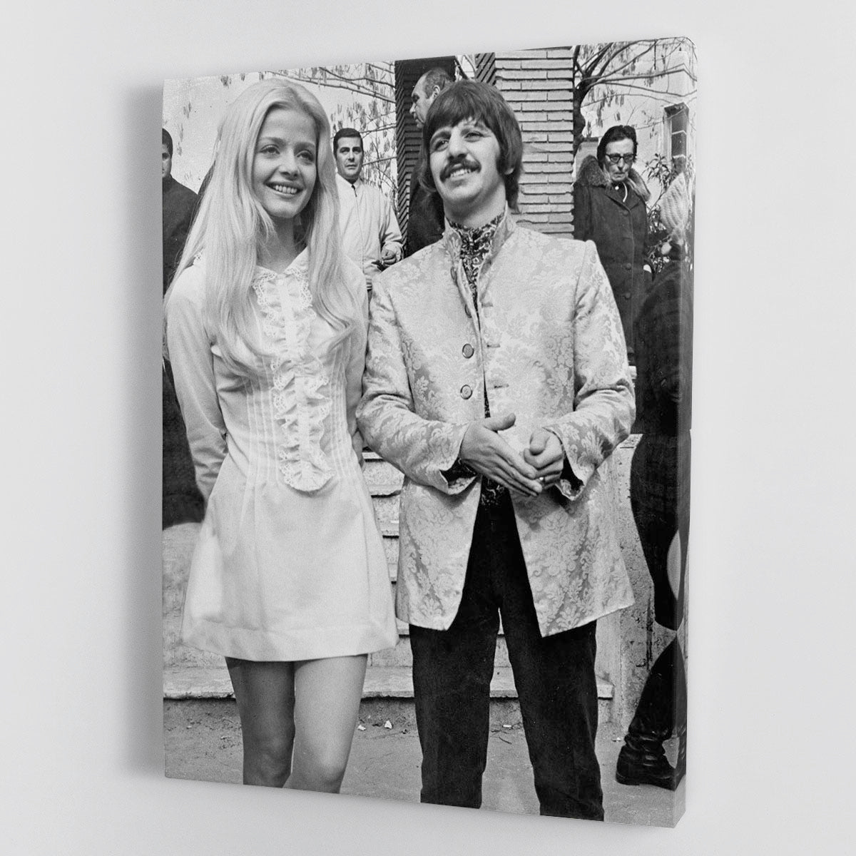 Ringo with actress Ewa Aulin Canvas Print or Poster - Canvas Art Rocks - 1