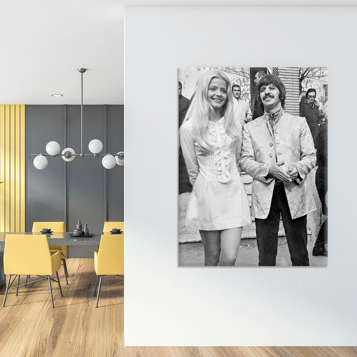 Ringo with actress Ewa Aulin Canvas Print or Poster - Canvas Art Rocks - 4