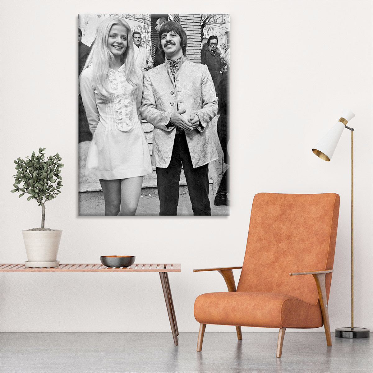 Ringo with actress Ewa Aulin Canvas Print or Poster - Canvas Art Rocks - 6