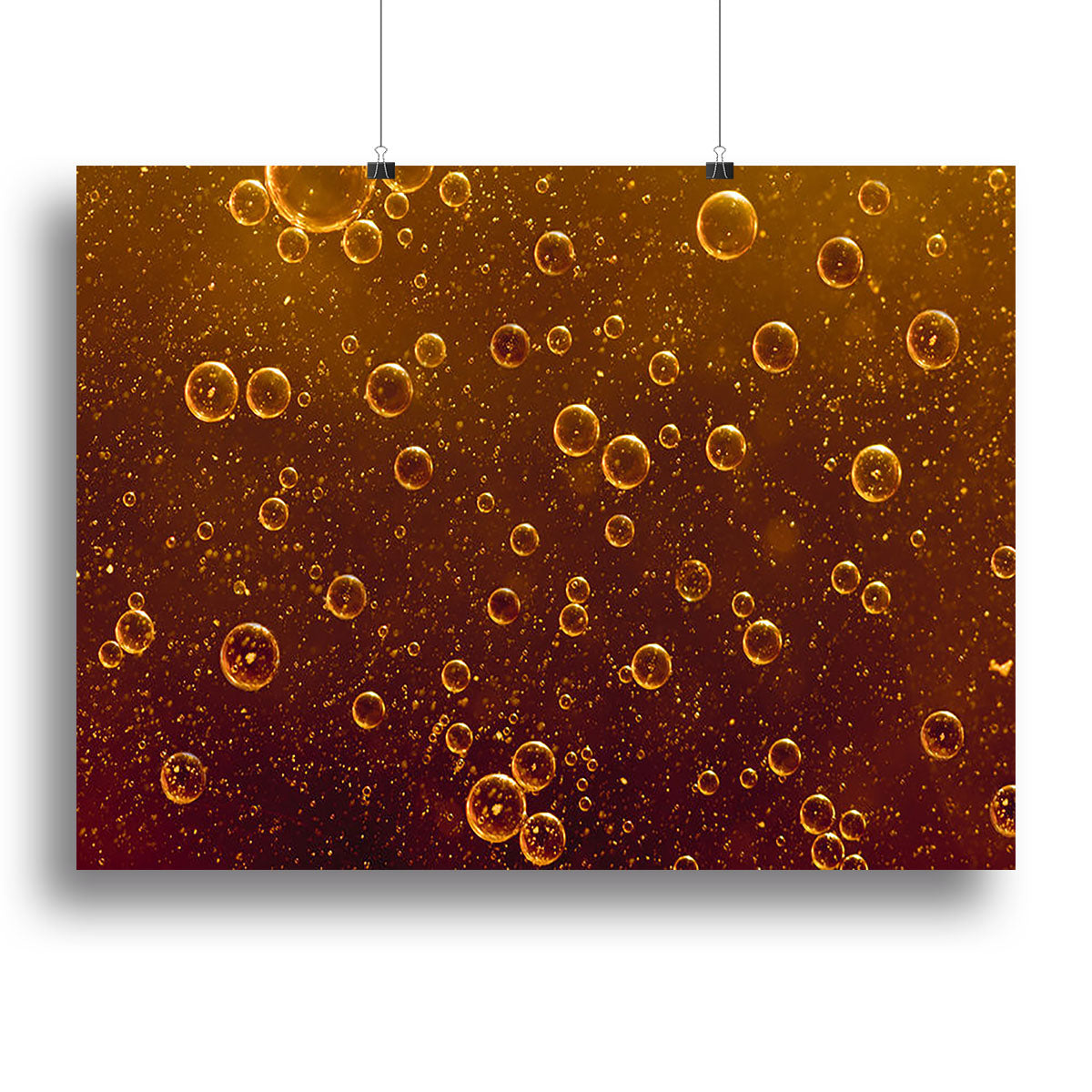 Rising orange bubbles Canvas Print or Poster - Canvas Art Rocks - 2