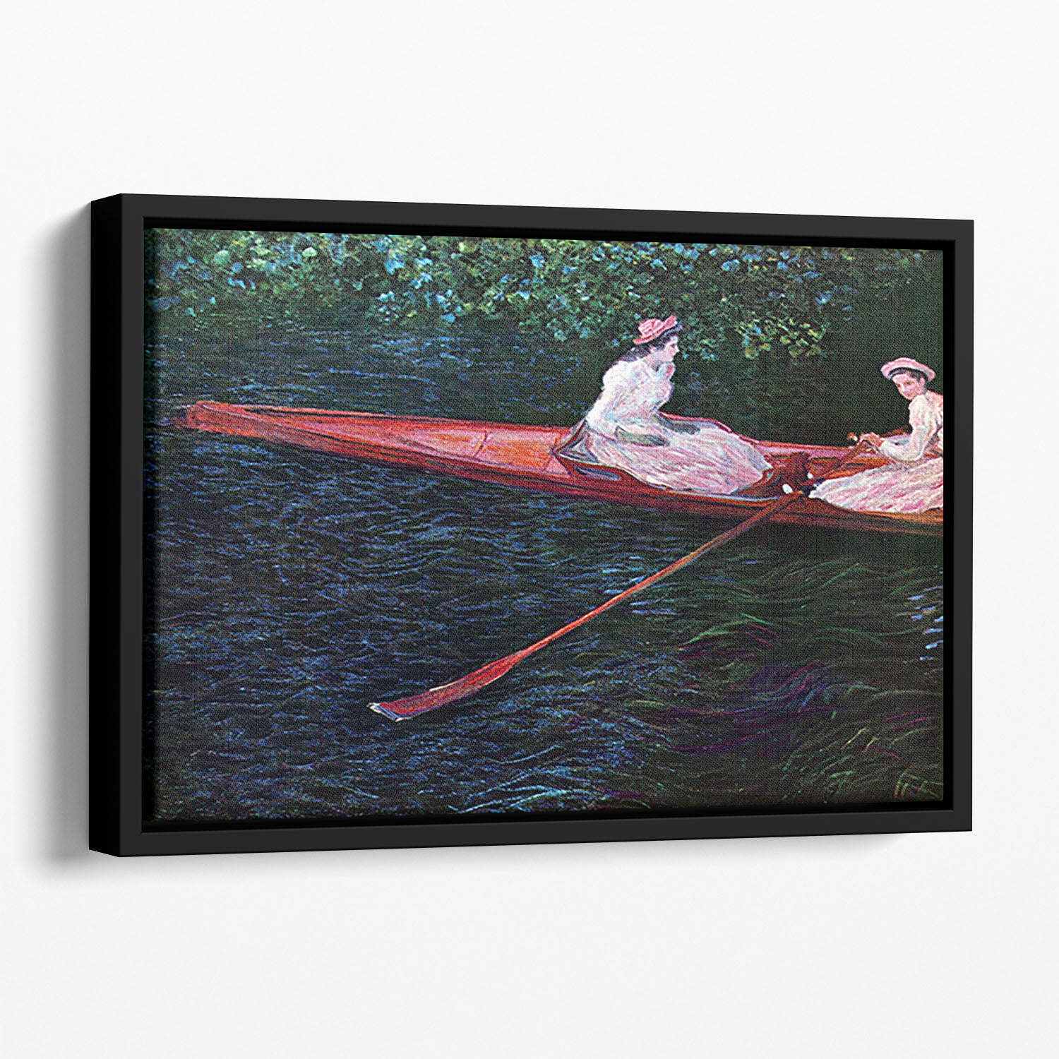 River Epte by Monet Floating Framed Canvas