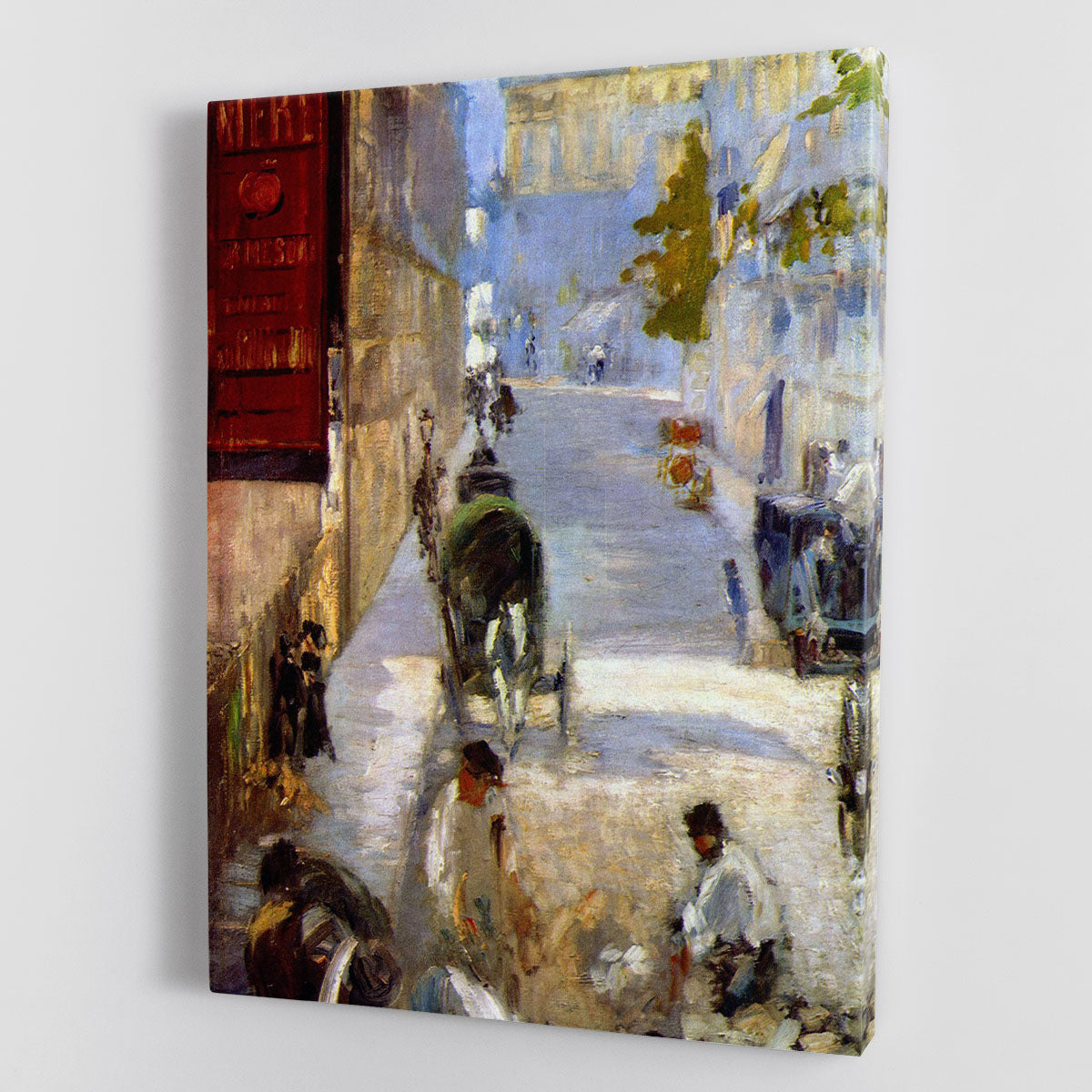 Road workers rue de Berne detail by Manet Canvas Print or Poster - Canvas Art Rocks - 1