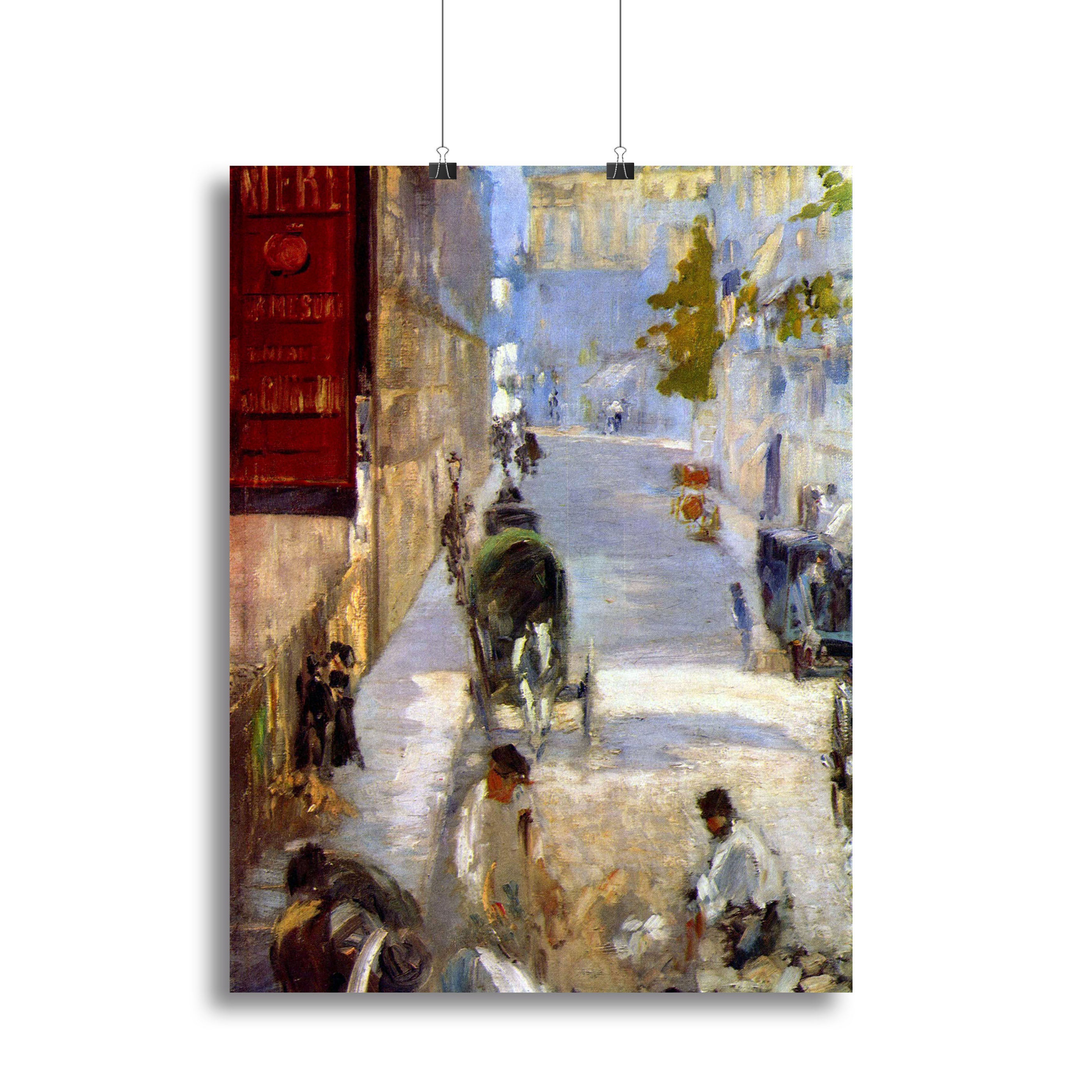 Road workers rue de Berne detail by Manet Canvas Print or Poster - Canvas Art Rocks - 2