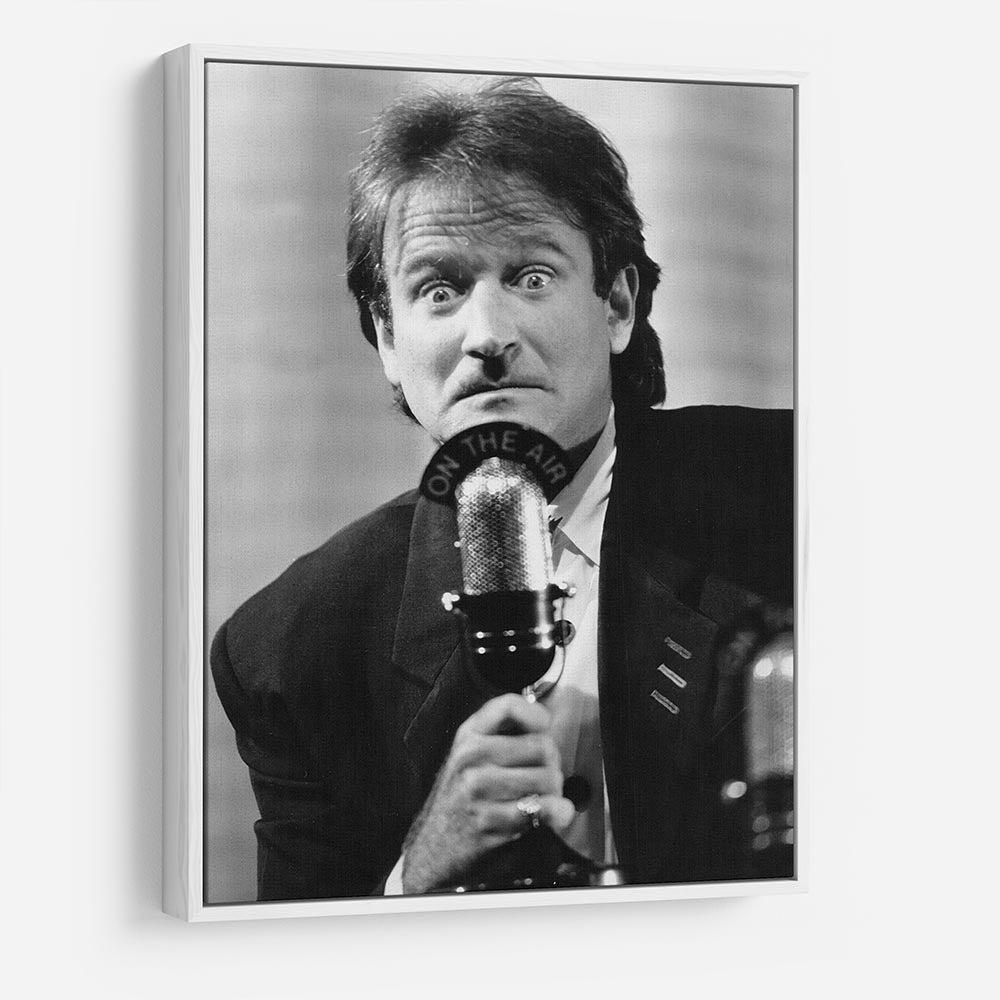 Robin Williams at the microphone HD Metal Print