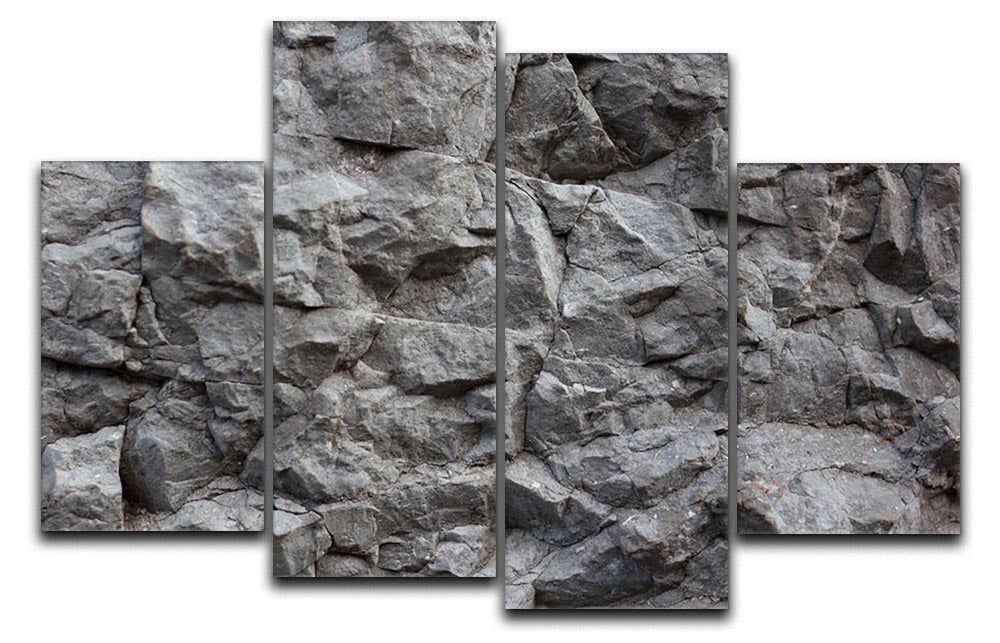 Rock texture background 4 Split Panel Canvas - Canvas Art Rocks - 1