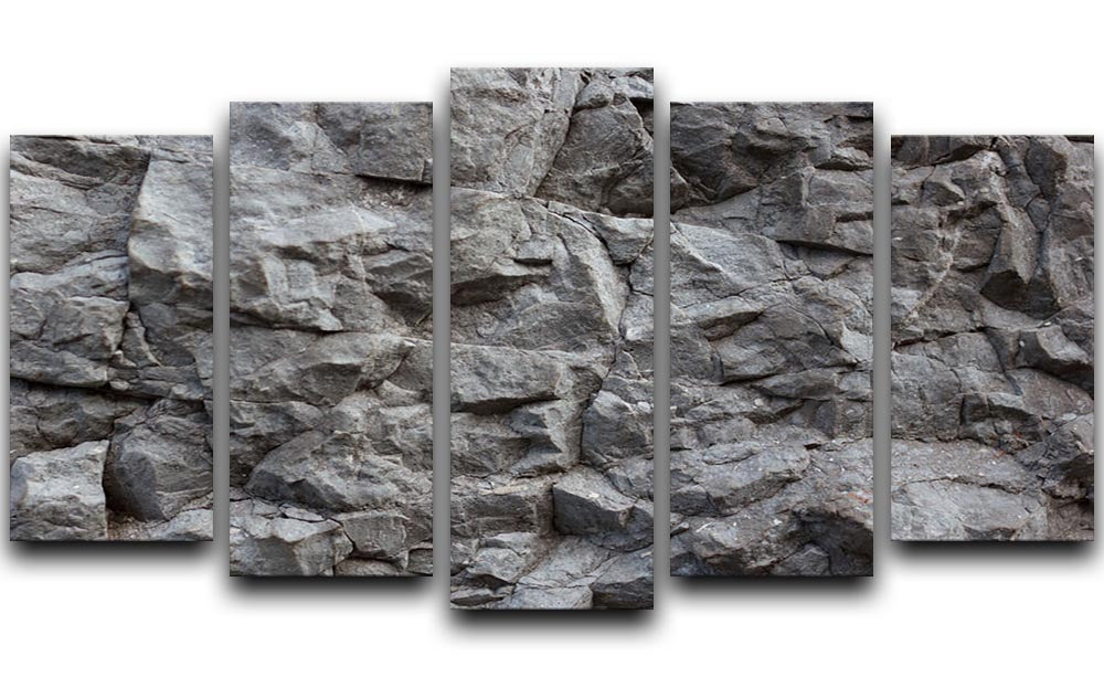 Rock texture background 5 Split Panel Canvas - Canvas Art Rocks - 1