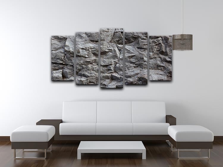 Rock texture background 5 Split Panel Canvas - Canvas Art Rocks - 3