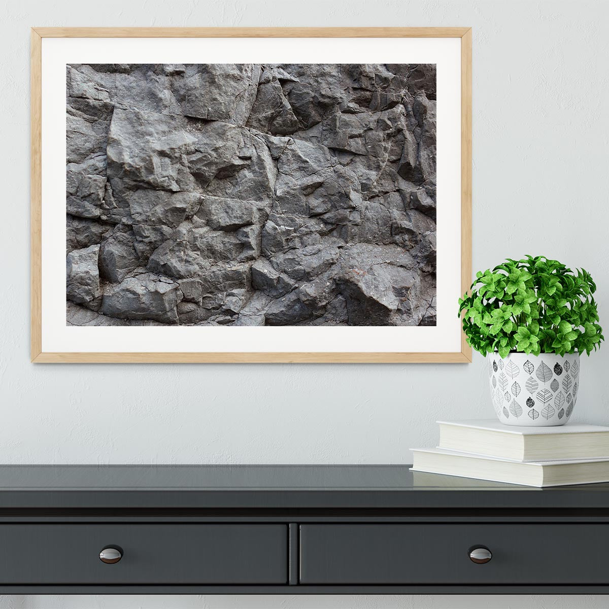 Rock texture background Framed Print - Canvas Art Rocks - 3