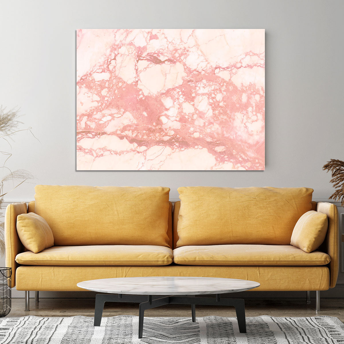 Rose Gold Marble Canvas Print or Poster - Canvas Art Rocks - 4