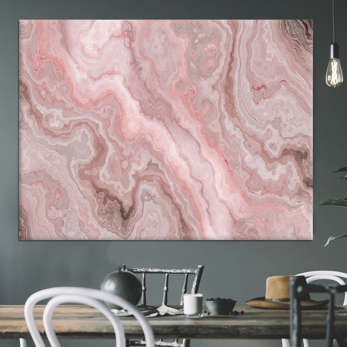 Rose Marble Canvas Print or Poster - Canvas Art Rocks - 3