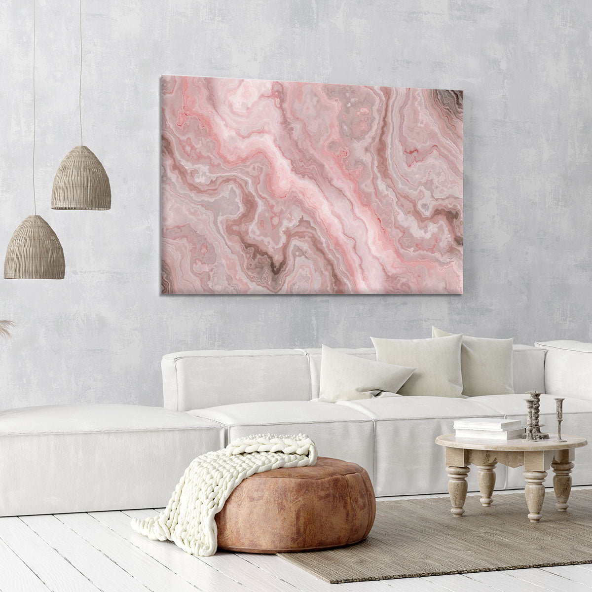 Rose Marble Canvas Print or Poster - Canvas Art Rocks - 6