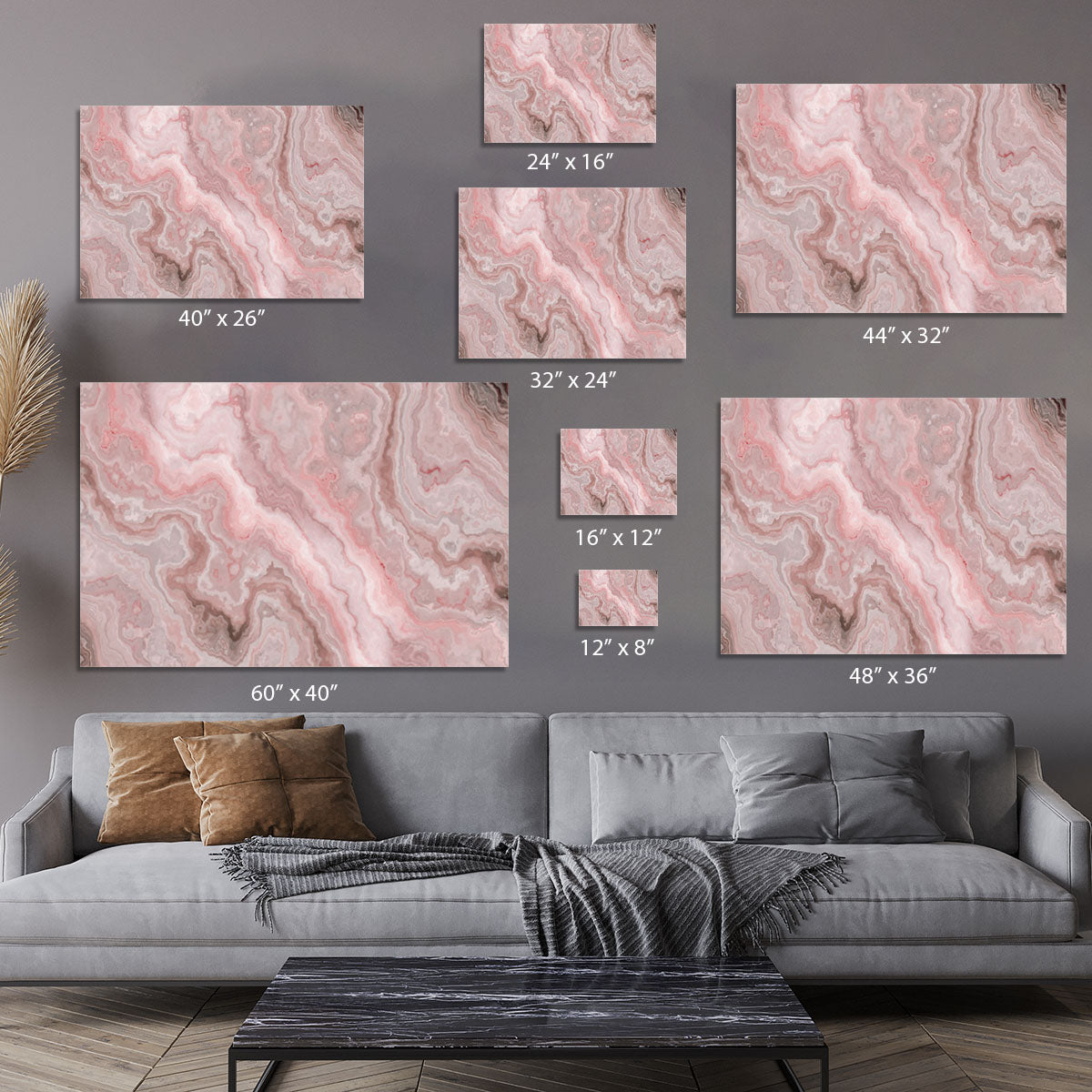 Rose Marble Canvas Print or Poster - Canvas Art Rocks - 7