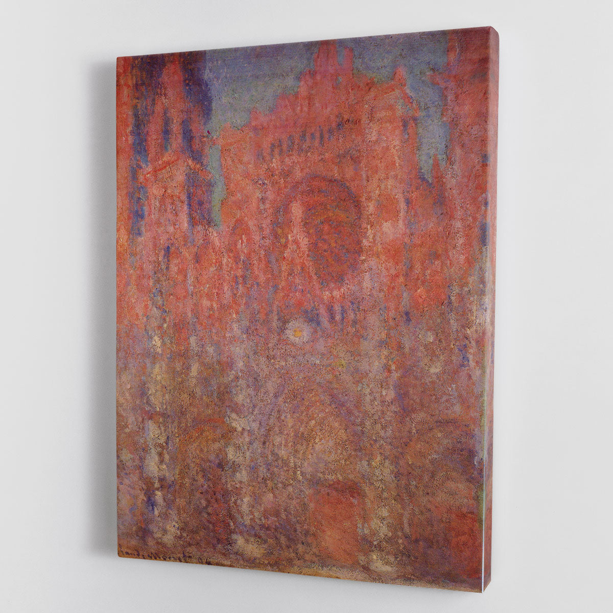 Rouen Cathedral Facade by Monet Canvas Print or Poster - Canvas Art Rocks - 1
