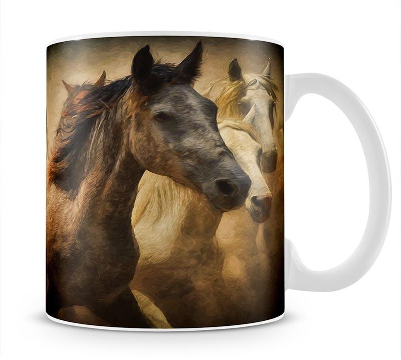 Running Horses Mug - Canvas Art Rocks - 1