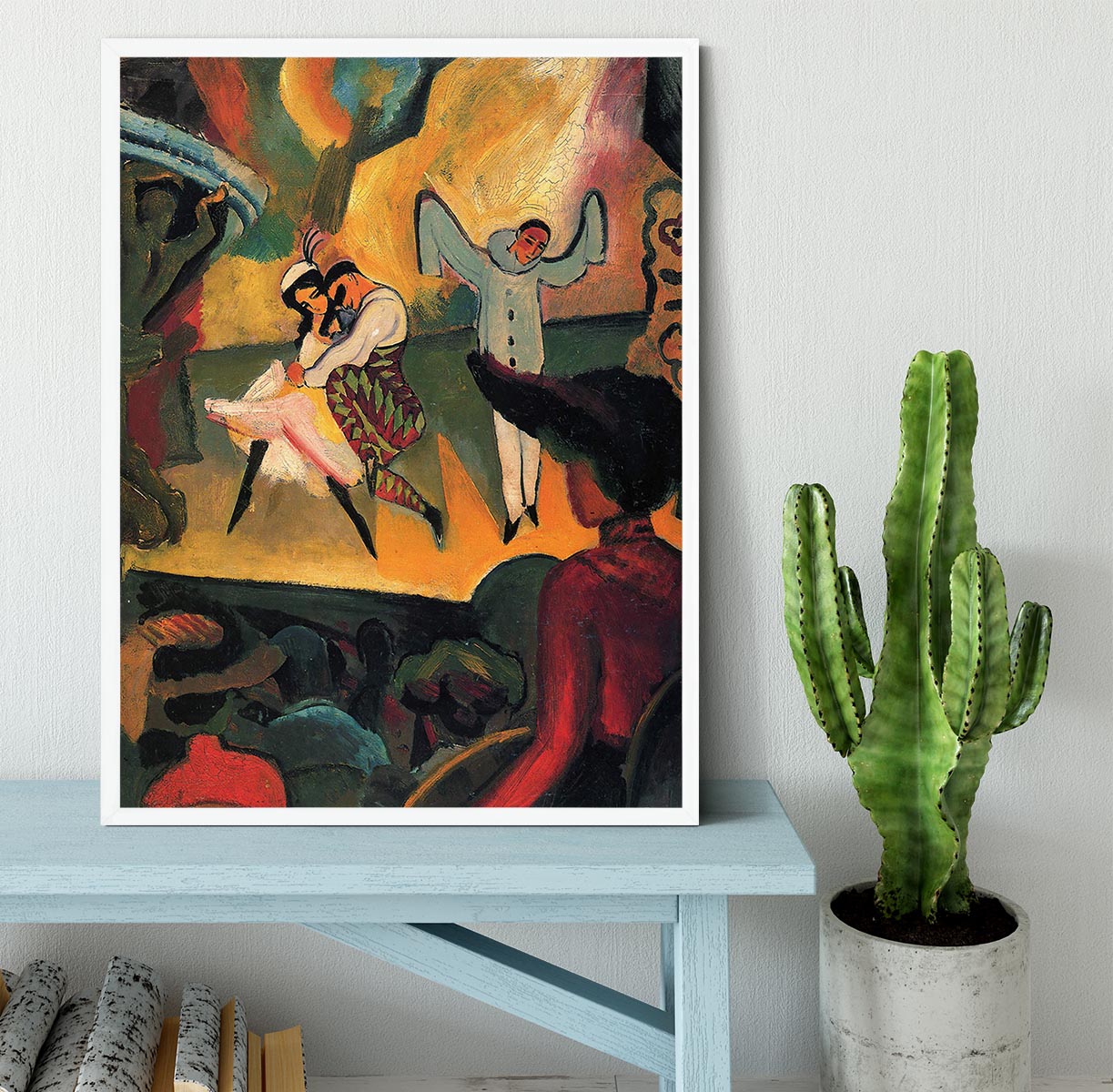 Russian ballet by Macke Framed Print - Canvas Art Rocks -6